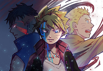 Naruto Uzumaki, Boruto Uzumaki, Kawaki (Boruto), Anime, Boruto HD wallpaper