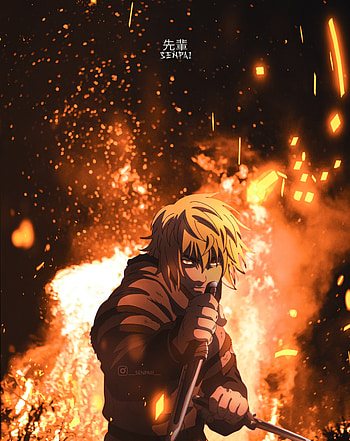 Thorfinn Vinland Saga, Vikings, norse, thor, , vinlandsaga, aestheticanime, askeladd, fire, angryboy, thors HD phone wallpaper