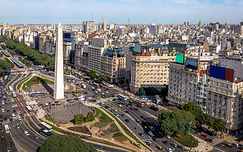 Obelisco de Buenos Aires, Monument square, Buenos Aires cityscape HD wallpaper