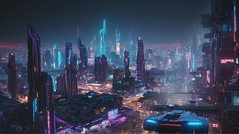 Cyber City 4.0, cyberpunk, city, AI Art HD wallpaper