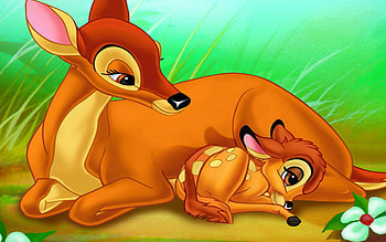 Bambi, Little bunny, Mother, Walt Disney HD wallpaper