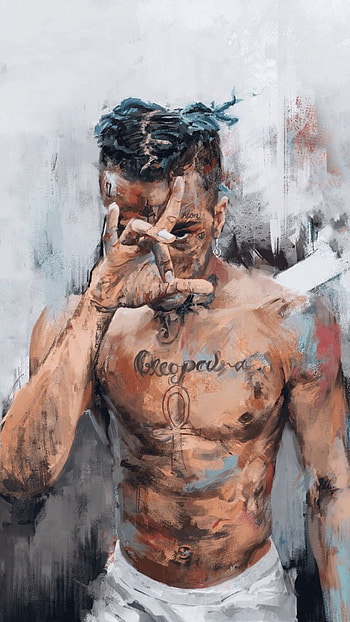 Xxxtentacion, Painting, fan art HD phone wallpaper
