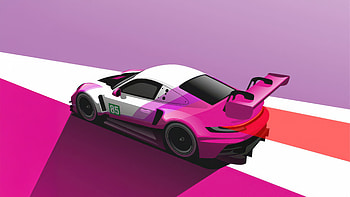 Iron Dames Porsche At Barcelona, porsche-911-gt3, porsche-911, porsche, pink, artist, art, artwork, digital-art, cars HD wallpaper