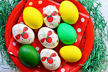 Holidays, Eggs, Easter, Plate, Painted HD wallpaper