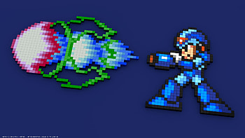 8 Bit Mario - Cave HD wallpaper