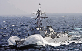 USS Howard, , vector art, DDG-83, destroyer, United States Navy, US army, abstract ships, battleship, US Navy, Arleigh Burke-class, USS Howard DDG-83 HD wallpaper