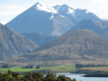 mount cook nz, mountains, lake, snow HD wallpaper