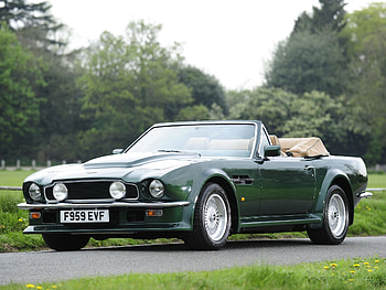 Trees, Aston Martin, Cars, Side View, Cabriolet, V8, Vantage, 1984 HD wallpaper