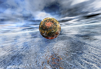 Abstract, Shine, Light, Bright, Ball, Space HD wallpaper