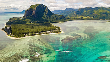 Mauritius Island, Aerial view, Indian Ocean beauty, Windows 10 spotlight HD wallpaper
