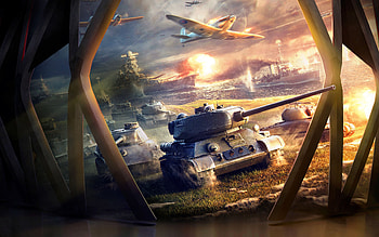 World of Tanks, T-34-85, poster, promotional materials, WOT, war games, T-34, tanks HD wallpaper