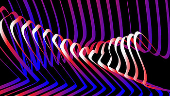 Stripes, bend shapes,multicolored, abstract HD wallpaper