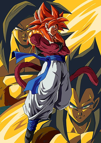 Gogeta, art, cartoon HD phone wallpaper