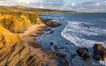 Pigeon Point, California, beach, ocean, California, coast HD wallpaper
