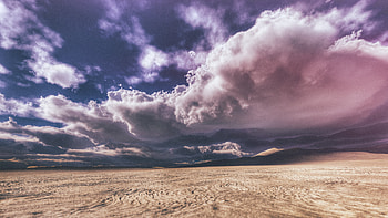 Nature, Clouds, Sand, Desert HD wallpaper