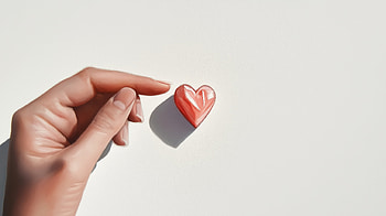 Finger Heart Art, artistic, minimalist, hand, heart HD wallpaper