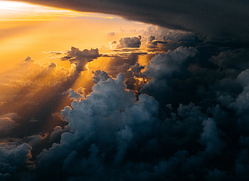 Dark And Bright Clouds Sky Sunlight, clouds, sunlight, sky, nature HD wallpaper