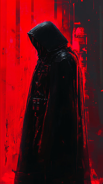 Red and Black Cloak: A Bold , red and black, cape HD phone wallpaper