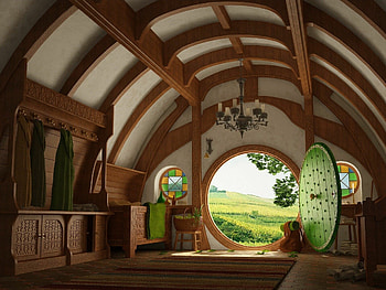 Hobbiton, The Lord of the Rings HD wallpaper