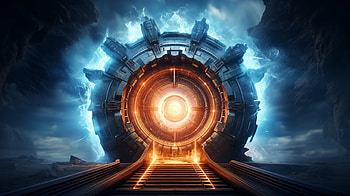 Sci-Fi Portal - Gateway to Other Worlds, Sci Fi, sci fi portal, portal, futuristic, technology HD wallpaper
