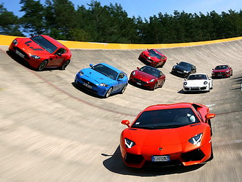 Supercars, Race Tracks HD wallpaper