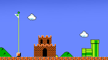 Castle, Mario Bros. HD wallpaper