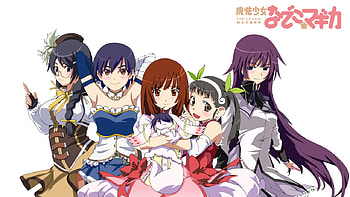 bakemonogatari girls, kanbaru suruga, hachikuji mayoi, sengoku nadeko, senjougahara hitagi, araragi koyomi, bakemonogatari, hanekawa tsubasa, parody HD wallpaper