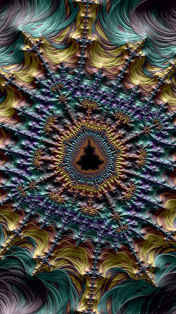 Fantasy fractal textures, Artistic creation HD phone wallpaper