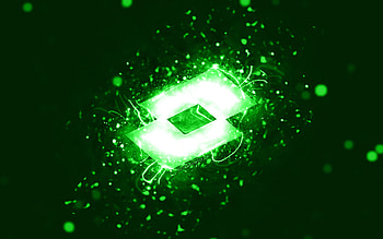 Lotto green logo, , green neon lights, creative, green abstract background, Lotto logo, brands, Lotto HD wallpaper