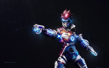Tracer Overwatch Artwork , tracer-overwatch, overwatch, games, xbox-games, ps-games, pc-games, 2016-games, artwork, artist, digital-art HD wallpaper