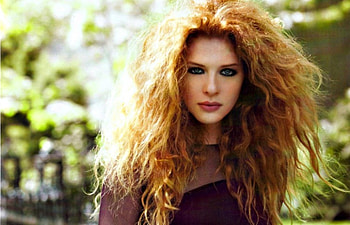 Rachelle Lefevre, black, blue eyes, girl, actress, beauty, woman, green, redhead HD wallpaper