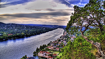 Cities, Rivers, Grass, Sky, Building, r HD wallpaper
