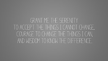 Serenity Prayer (Simple version) [] OC HD wallpaper
