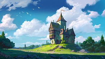 Uncle Ronald's Magic House, fantasy, house HD wallpaper
