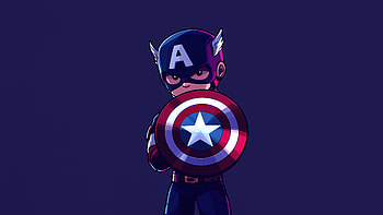 Captain America Anime Pose, captain-america, superheroes, artwork, art, digital-art, deviantart HD wallpaper