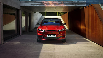Ford Mustang Mach-E, red car, 2021 HD wallpaper