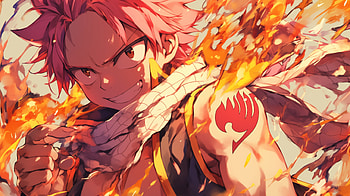 of Natsu Dragneel from Fairy Tail, Anime, Fairy Tail, Natsu Dragneel HD wallpaper