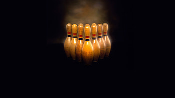 ninepins, darkness, sport, bowling HD wallpaper