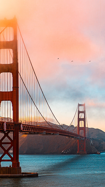 Golden Gate Bridge, Morning, Sony Xperia HD phone wallpaper