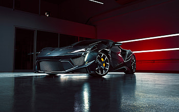 W Motors Fenyr Supersport, 2021, front view, exterior, supercar, new gray Fenyr Supersport, luxury sports cars, W Motors HD wallpaper