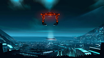 Tron, vermelho, nave, neon, future, videogame, 20ponto8, hot, azul, filme HD wallpaper
