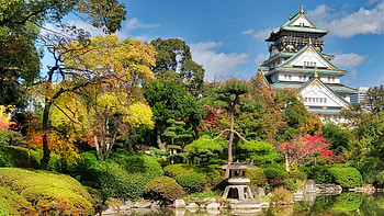 Osaka Castle, Travels, que backdrop, Iconic landmark HD wallpaper