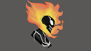 Ghost Rider Into The Venomverse, ghost-rider, venom, artist, artwork, digital-art, deviantart HD wallpaper