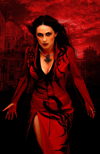 Within Temptation, Red-haired beauty, Sharon Den Adel, Sensational HD phone wallpaper