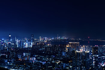 Cities, Night, Night City, City Lights, Megapolis, Megalopolis HD wallpaper