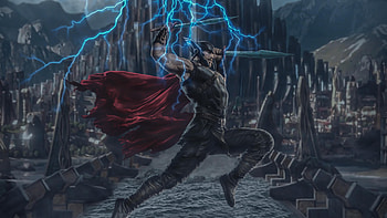 Thor Digital Art, thor, superheroes, artwork, digital-art HD wallpaper