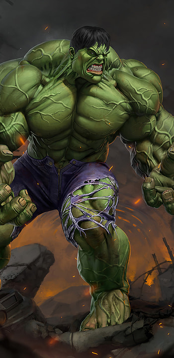 Artwork, Hulk HD phone wallpaper