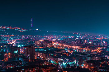 Cities, Night, Building, Lights, Night City, Glow, Tower HD wallpaper