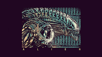 H.R. Giger, Alien art , Dark and haunting, Nightmarish and visceral HD wallpaper