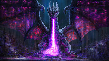 Black Dragon Breath Battle , dragon, artist, artwork, digital-art, deviantart HD wallpaper